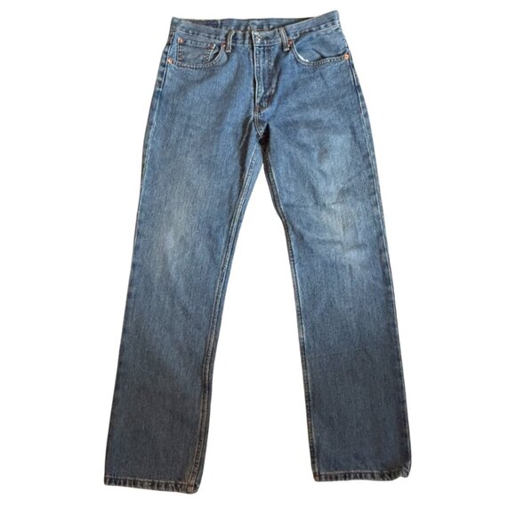 Levi's 516 Women's Classic Blue Straight Leg Jeans W34 L32 - Picture 3 of 6